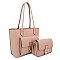 2 IN1 SMOOTH DESIGN TOTE BAG WITH CROSSBODY BAG
