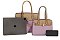 Color Block - 3 in 1 Twin Tote-Satchel Value Set