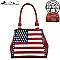 American Pride Crystal Studded Flag Style Tote