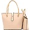 Flip-Lock 2 in 1 Saffiano Tote Satchel Value SET SZ6803-LP