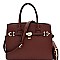 Padlock Accent Oversize Structured Satchel SET MH-LI6982W