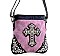 Rhinestone Cross Messenger Bag