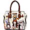 Illustration Multi Pocket Padlock Picture Tote