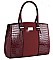 David Jones Croc Print Satchel