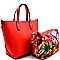 Twist-lock Flower Inner Bag 2 in 1 Small Bucket Tote