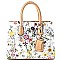 Quality Colorful Flower Print Classic Tote