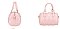 2-in-1 Quilted Heart Design Boston Satchel With Wallet