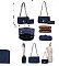 2-in-1 Quilted Suede Shoulder Bag & Wallet Set