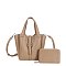 Buckled Tote / Shoulder Bag with Wallet