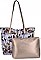 Designer David Jones Flower Print Tote Handbag