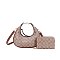 2-in-1Oval Monogram Satchel / Cross-body Bag With Wallet