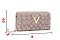 Oval -V- Design Multi-Compartment Wallet - Cross-Body with Strap