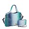 2-IN-1 Tie-dyed Croc Satchel-Crossbody Bag