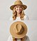 Natural Fiber Woven Ladies Fedora Straw Hat