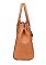 2-IN-1 Quilted Accented Satchel Handbag With Wallet