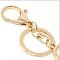 Rhinestone Heart Lock Bag Pendant Keychain