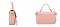 2- in-1 Oval Twist Lock Monogram Satchel Set + KeyChain Charming & Wallet