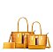 3-in-1 Crocodile Tote Bags with Wallet Value Set