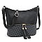 Monogram Tassel Zip Bucket Crossbody Bag