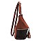 Monogram Tassel Zip Bucket Crossbody Bag