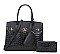 3 IN 1 Crocodile Padlock Accent Satchel Set