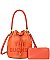 The Bucket Draw String Hobo -Shoulder Bag with Wallet