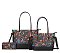 3 IN 1 Graffiti-Monogram Dual Totes Set With Wallet