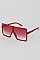 Pack of 12 Oversized Monotone Shield Sunglasses