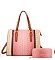 2-IN-1 Alligator Crocodile Satchel Set With Wallet