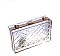 CLEAR ACRYLIC BOX CLUTCH WITH CHAIN