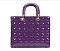 2-in-1 Exceptional Quality Quilted Patent Satchel Bag + Wallet