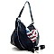 David Jones US Flag Hobo Bag