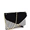 Fold-Over Envelope Clutch Shoulder Bag YLK17039-LP