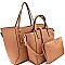 Hardware Accent Classy 3 in 1 Tote SET MH-87747