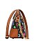 2-in-1Queen Bee Stripe Monogram Cross-Body Set