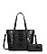 black tote crocodile