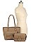 2 IN1 SMOOTH DESIGN TOTE BAG WITH CROSSBODY BAG