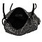 Stone Embellished Shoulder Evening Boxy Bag