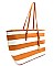 Large Size Stripe Tote - New Season