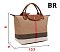 2-in-1 Plaid Luxury Top Handle Satchel Handbag Set