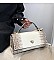 FASHION EMBOSSED ANIMAL PRINT CROSS BODY BAG