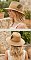 Natural Fiber Woven Ladies Fedora Straw Hat