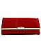 Accented Patent Clutch Wallet