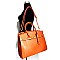 Celebrity Style Tote Belted Accent Tote