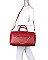 Chain Zipper 3-in-1 Boston Bag Satchel -Duffle