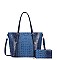 blue crocodile handbags