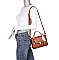 Scarfed Top Handle 2-in-1 Satchel Crossbody Bag