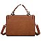 Scarfed Top Handle 2-in-1 Satchel Crossbody Bag