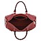 Chain Zipper 3-in-1 Boston Bag Satchel -Duffle