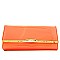 Accented Patent Clutch Wallet